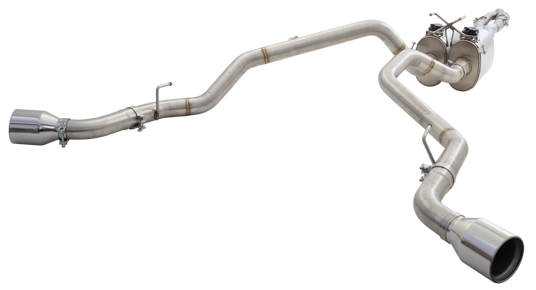 Xforce 2.5″ to twin 3″ Varex Cat-Back System, 304 Stainless Steel