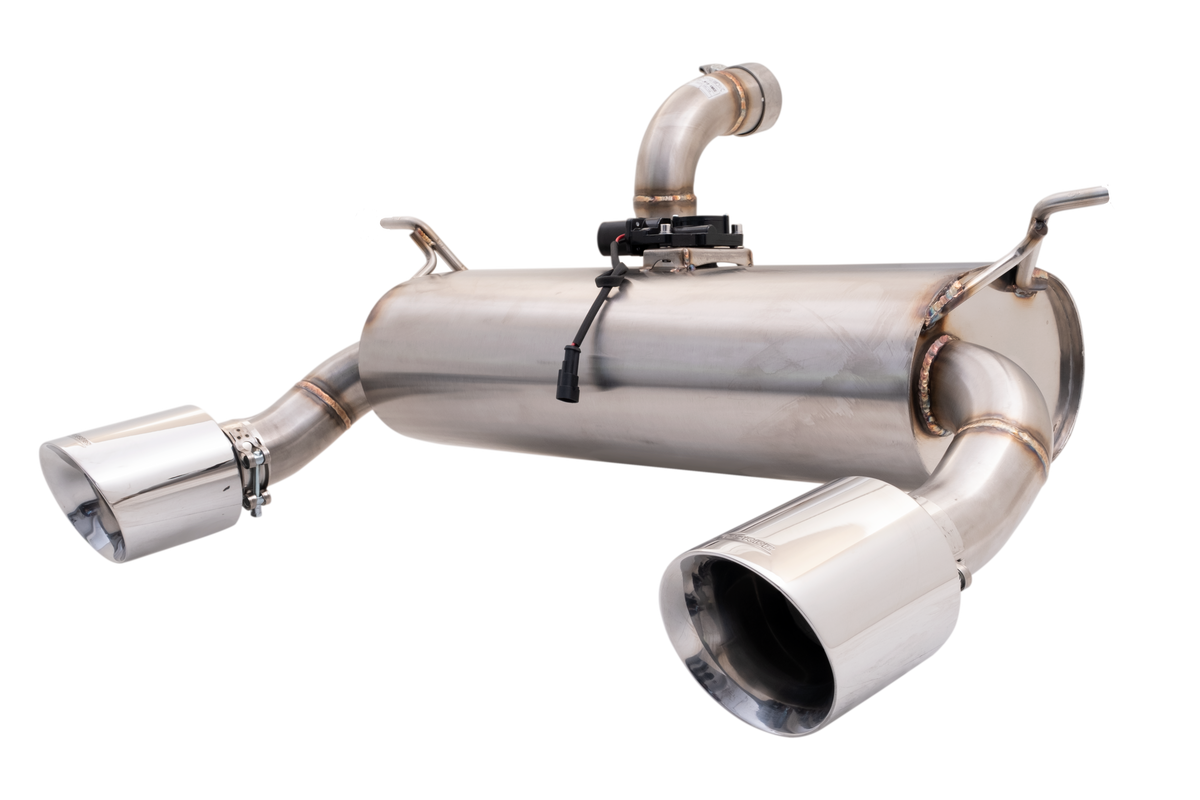 Xforce 2.5" Axle-Back System with Varex Muffler, 304 Stainless Steel-2