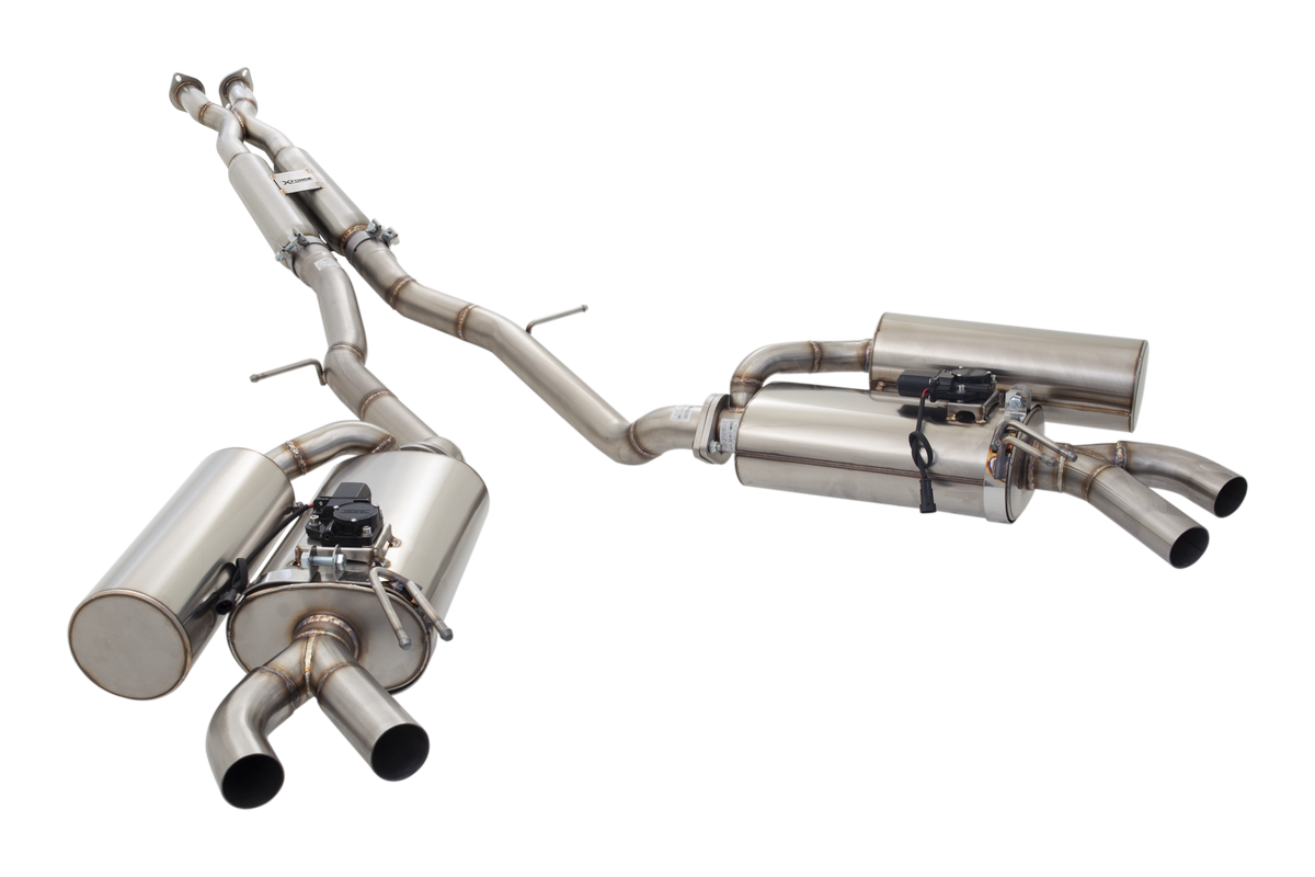 Xforce 2.5" Cat-Back System with Varex Mufflers, 304 Stainless Steel