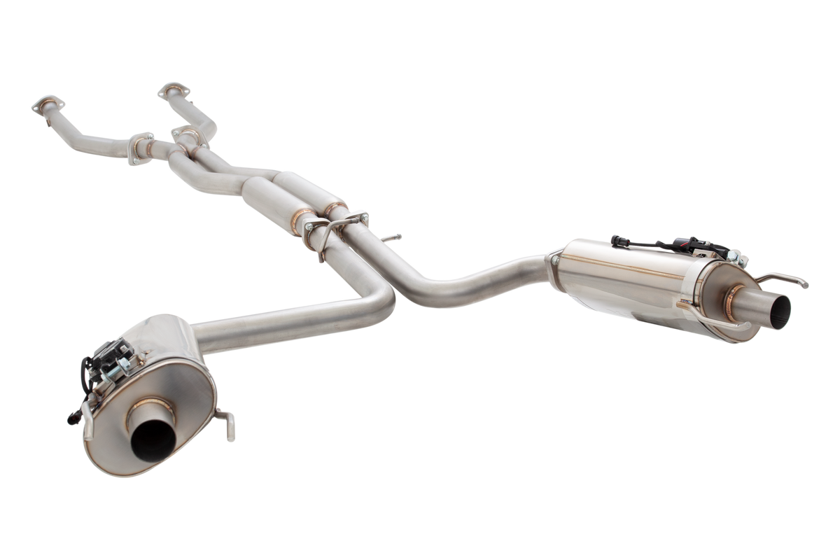 Xforce 2.5" Cat-Back System with Varex Mufflers, 304 Stainless Steel