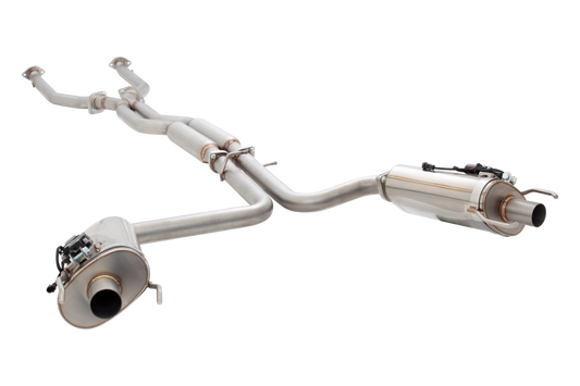 Xforce 2.5" Cat-Back System with Varex Mufflers, 304 Stainless Steel