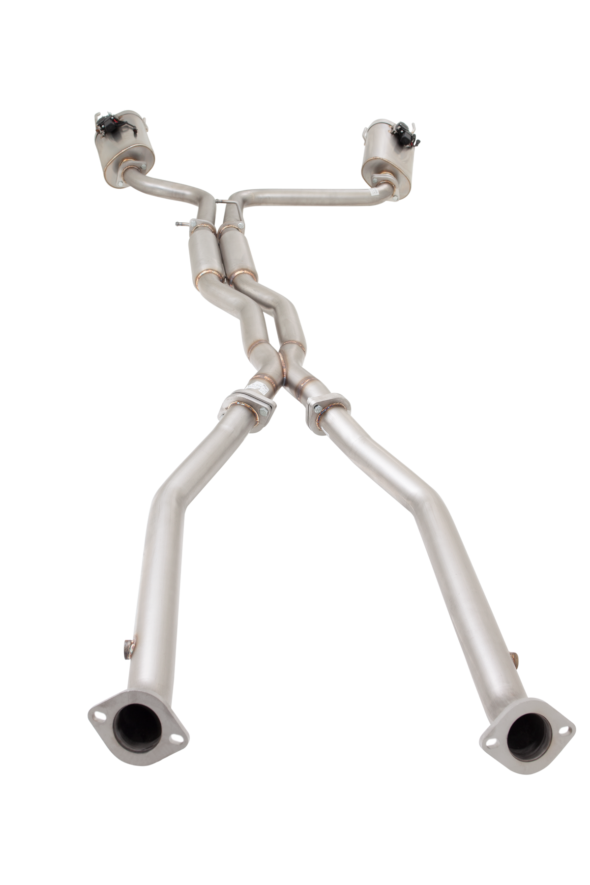 Xforce 2.5" Cat-Back System with Varex Mufflers, 304 Stainless Steel-2