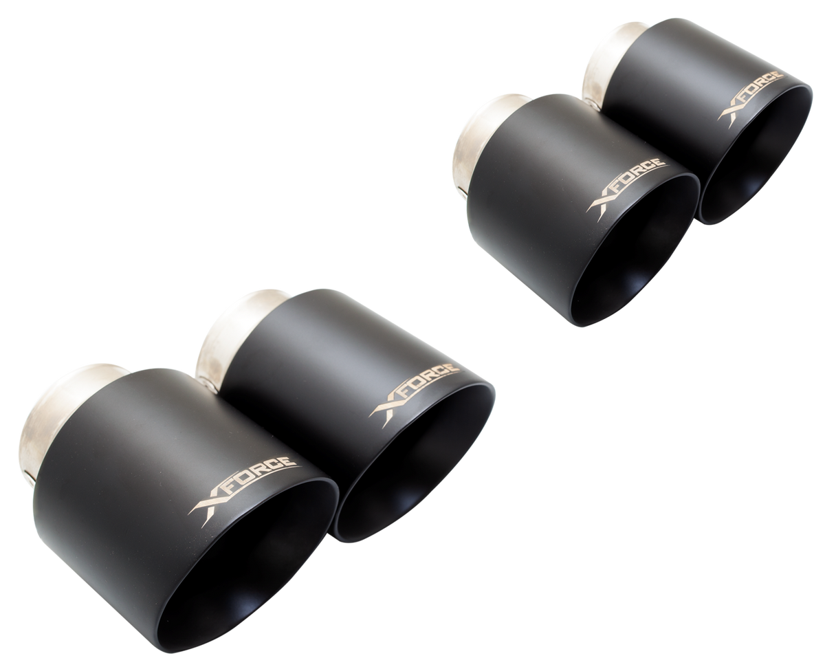 Xforce 4" Matt Black Tips