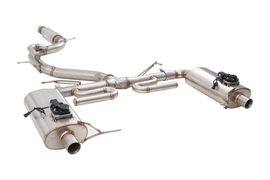 Xforce 3" Cat-Back System with Varex Mufflers, 304 Stainless Steel