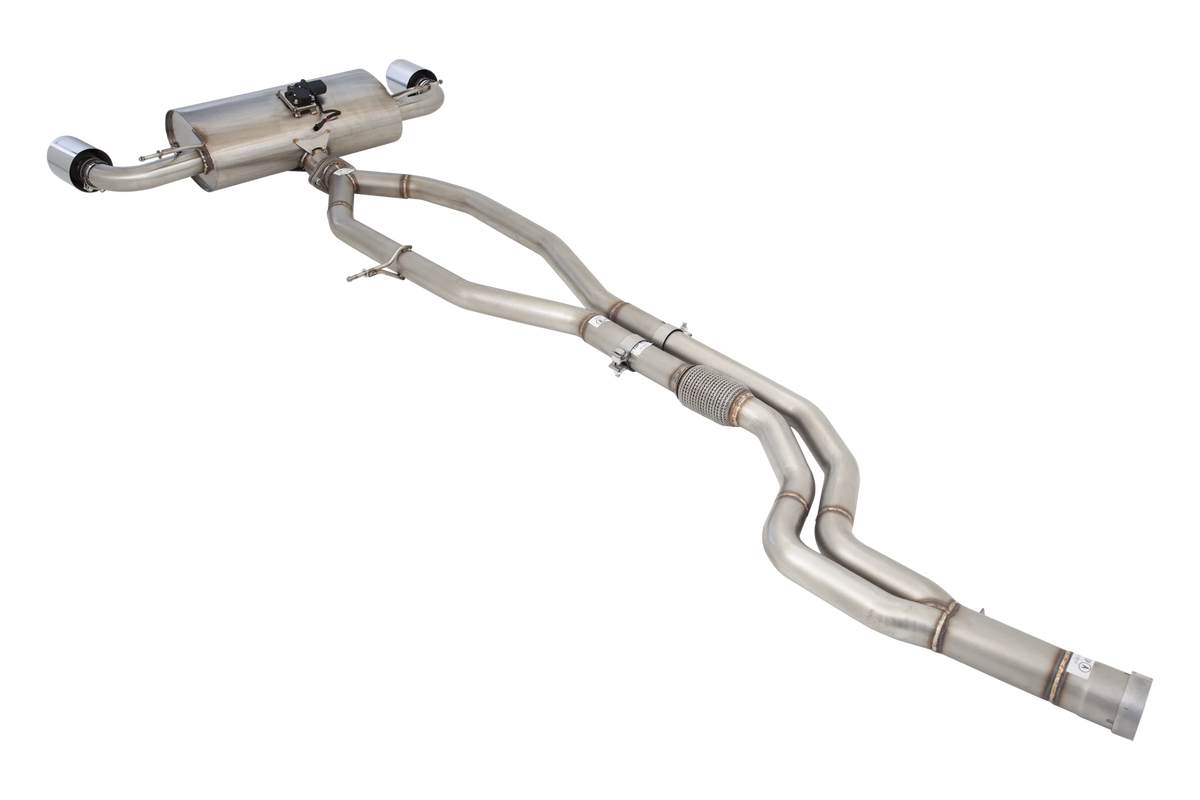 Xforce 2.5" Cat-Back System with Varex Muffler, 304 Stainless Steel-2