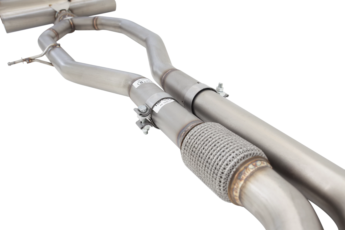 Xforce 2.5" Cat-Back System with Varex Muffler, 304 Stainless Steel-4
