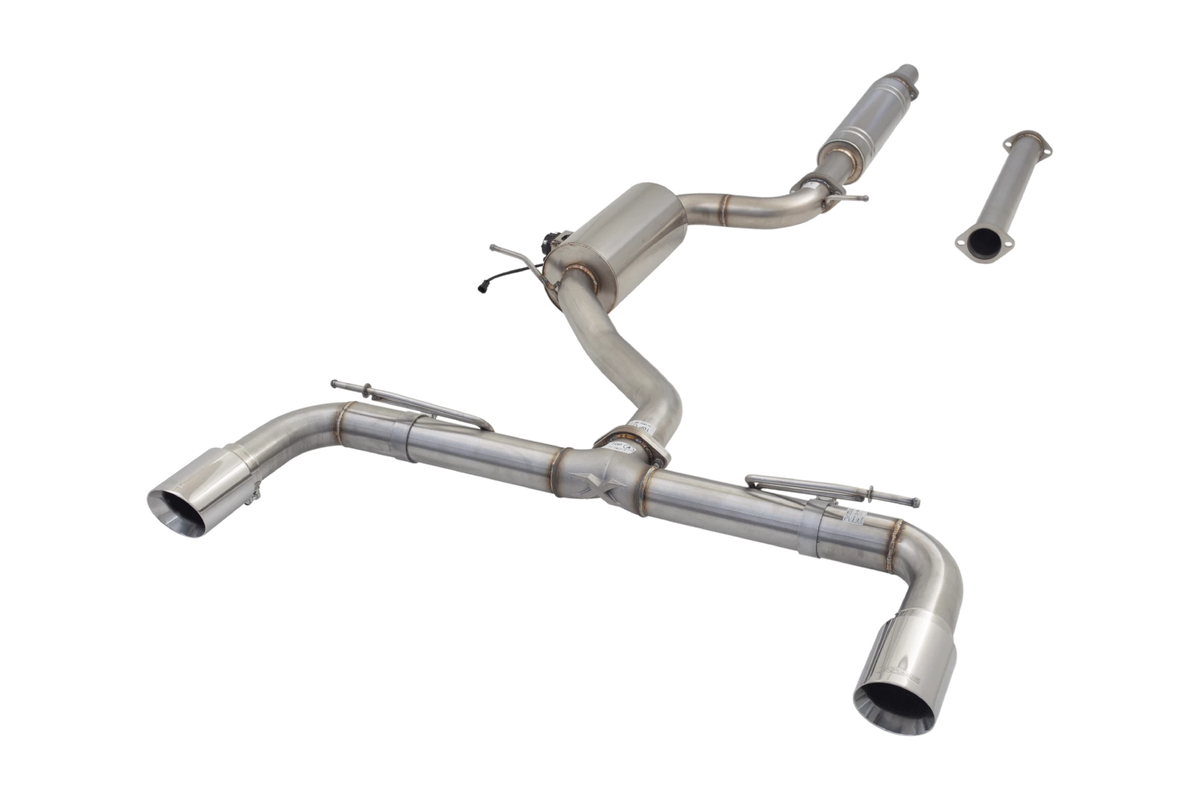 Xforce 3" Cat-Back System with Varex Muffler, 304 Stainless Steel