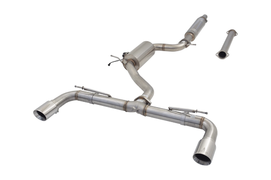 Xforce 3" Cat-Back System with Varex Muffler, 304 Stainless Steel