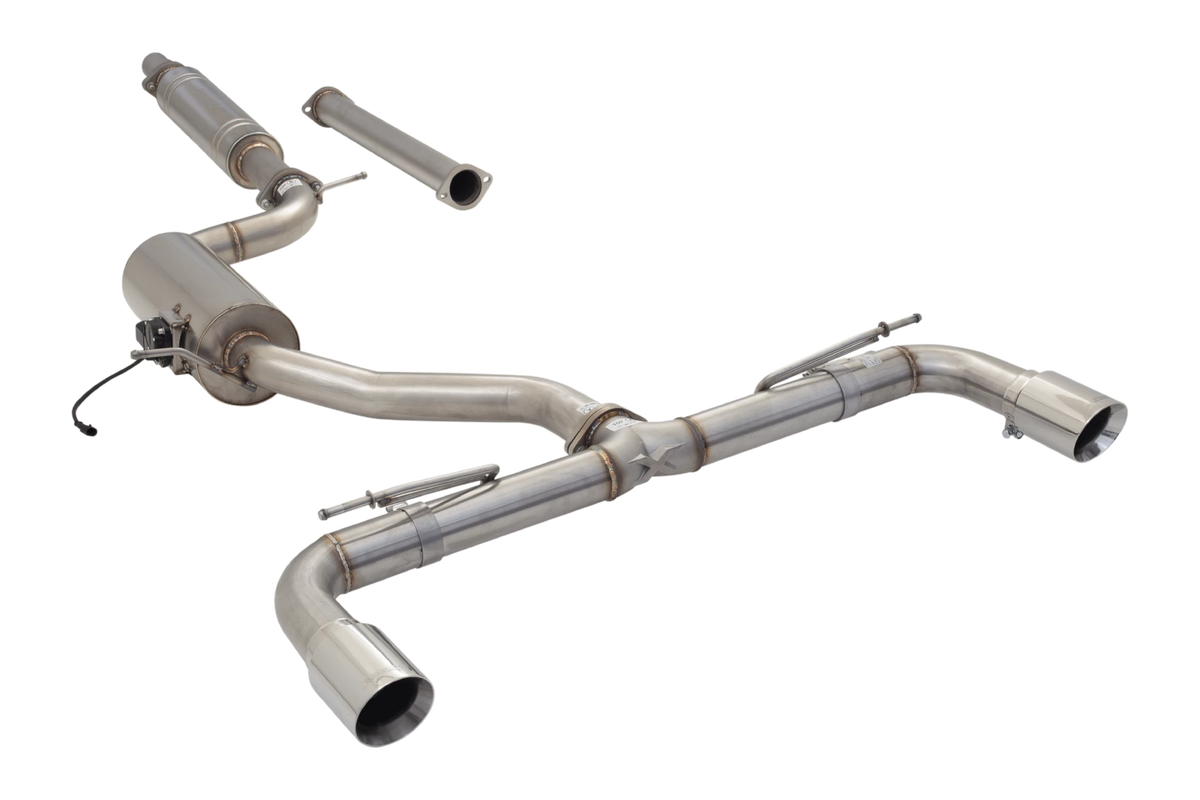Xforce 3" Cat-Back System with Varex Muffler, 304 Stainless Steel-2