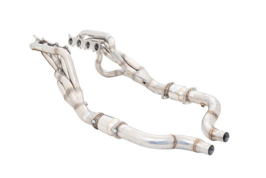 Xforce 1"7/8 Header with High-Flow Catalytic Converters, 304 Stainless Steel (for track and off road use only)-2