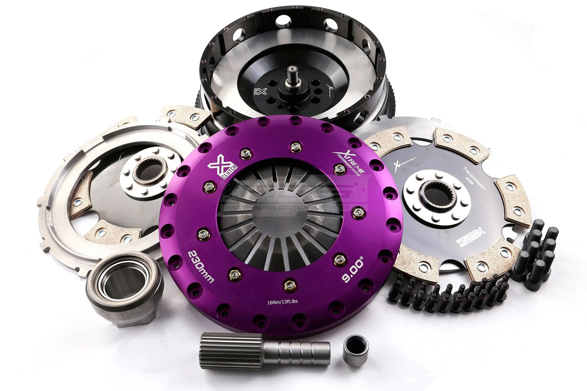 Xtreme Performance - 230mm Rigid Ceramic Twin Plate Clutch Kit Incl Flywheel 1800Nm