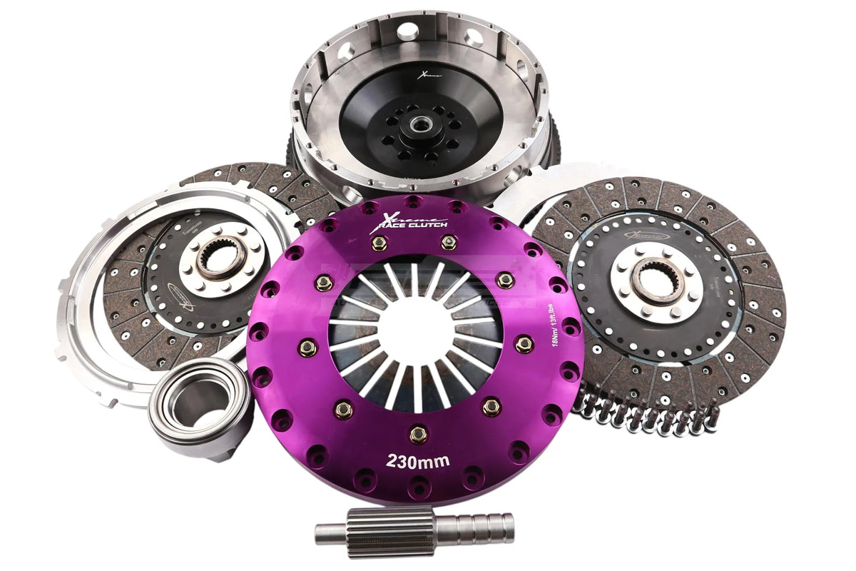 Xtreme Performance - 230mm Organic Twin Plate Clutch Kit Incl Flywheel 1200Nm