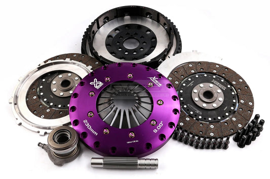 Xtreme Performance - 230mm Organic Twin Plate Clutch Kit Incl Flywheel & CSC 1200Nm