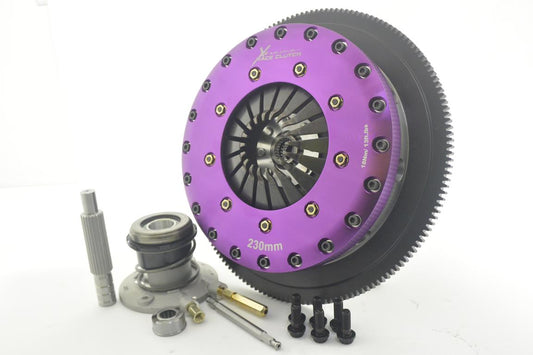 Xtreme Performance - 230mm Organic Twin Plate Clutch Kit Incl Flywheel & CSC 1200Nm
