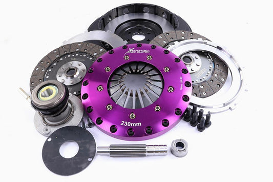Xtreme Performance - 230mm Organic Twin Plate Clutch Kit Incl Flywheel & CSC 1200Nm
