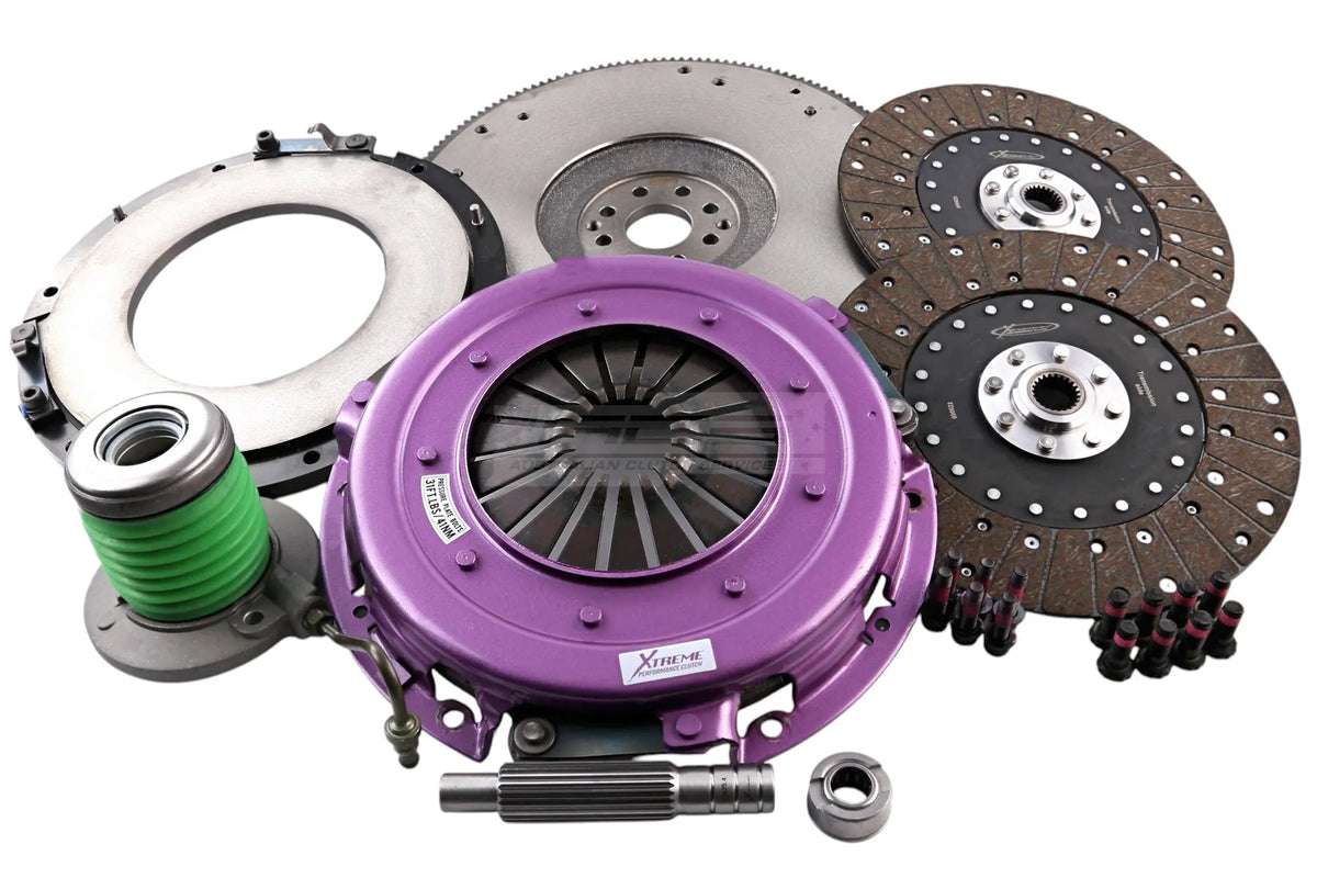 Xtreme Performance - 270mm Organic Twin Plate Clutch Kit Incl Flywheel & CSC 1300Nm
