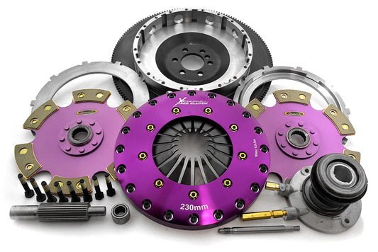 Xtreme Performance - 230mm Rigid Ceramic Twin Plate Clutch Kit Incl Flywheel & CSC 1800Nm