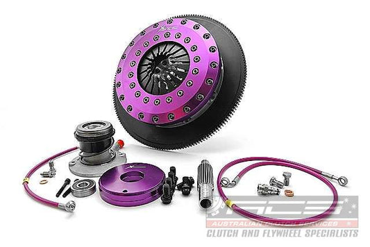 Xtreme Performance - 230mm Organic Twin Plate Clutch Kit Incl Flywheel & CSC 1200Nm