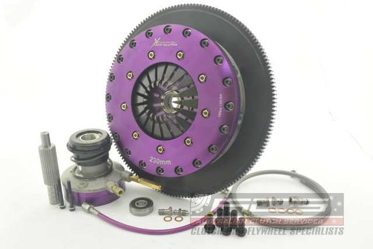 Xtreme Performance - 230mm Organic Twin Plate Clutch Kit Incl Flywheel & CSC 1200Nm