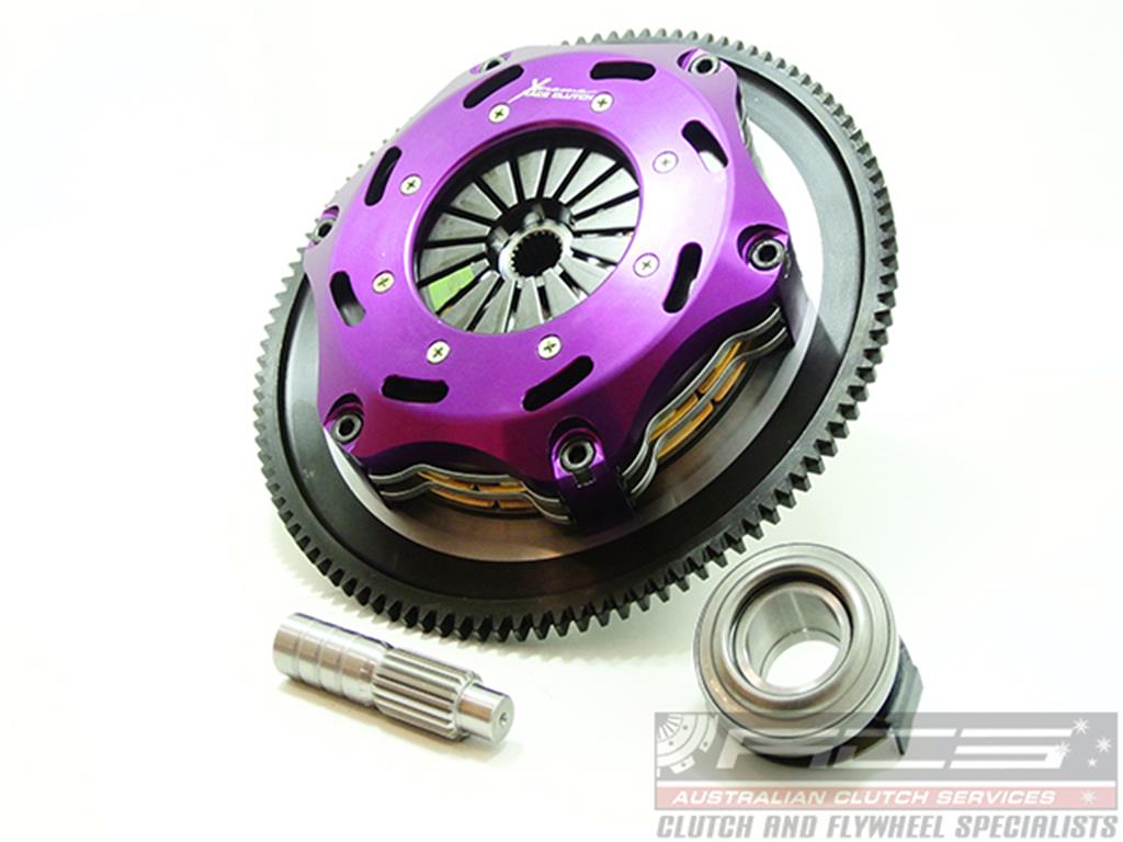 Xtreme Performance - 184mm Rigid Ceramic Twin Plate Clutch Kit Incl Flywheel 1220Nm