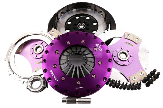 Xtreme Performance - 230mm Rigid Ceramic Twin Plate Clutch Kit Incl Flywheel 1800Nm