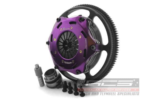 Xtreme Performance - 184mm Rigid Ceramic Twin Plate Clutch Kit Incl Flywheel 1220Nm