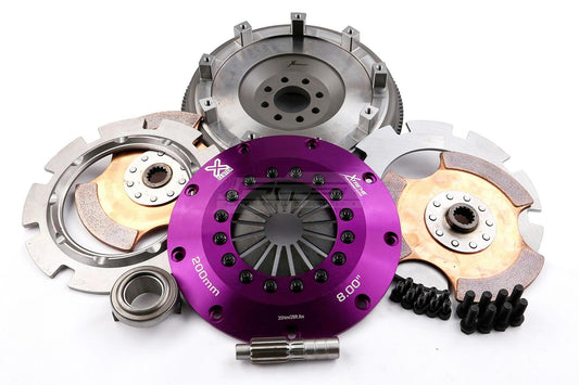 Xtreme Performance - 200mm Rigid Ceramic Twin Plate Clutch Kit Incl Flywheel 1200Nm