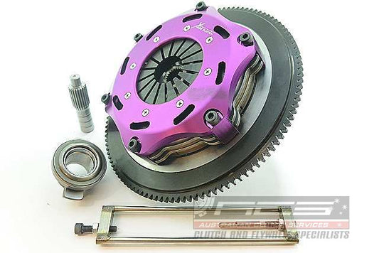 Xtreme Performance - 184mm Rigid Ceramic Twin Plate Clutch Kit Incl Flywheel 1220Nm
