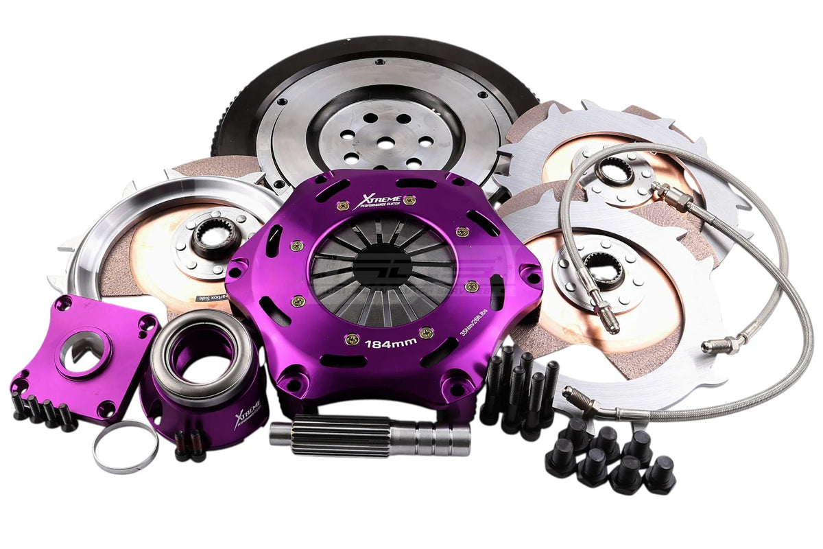 Xtreme Performance - 184mm Rigid Ceramic Triple Plate Clutch Kit Incl Flywheel & CSC