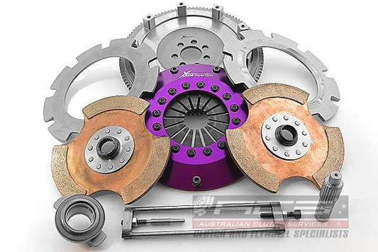 Xtreme Performance - 200mm Rigid Ceramic Twin Plate Clutch Kit Incl Flywheel 1200Nm