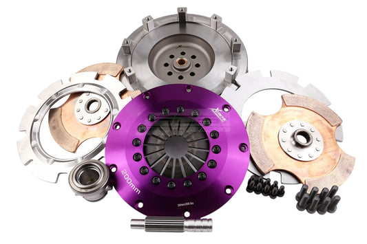 Xtreme Performance - 200mm Rigid Ceramic Twin Plate Clutch Kit Incl Flywheel 1200Nm