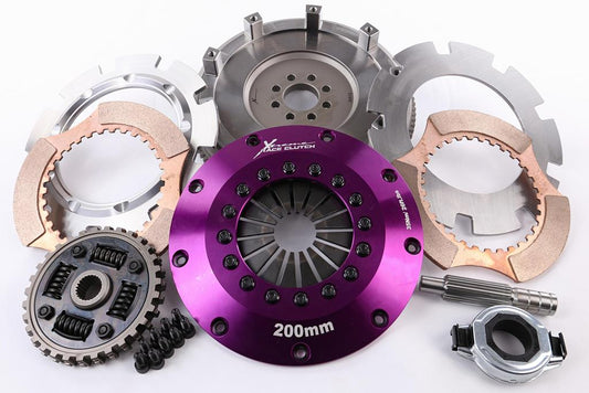 Xtreme Performance - 200mm Sprung Ceramic Twin Plate Clutch Kit Incl Flywheel 1200Nm