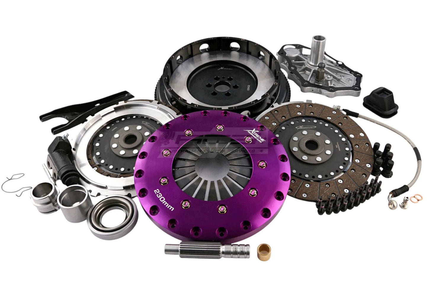 Xtreme Performance - 230mm Organic Twin Plate Clutch Kit Incl Flywheel 1200Nm