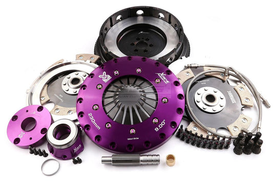 Xtreme Performance - 230mm Rigid Ceramic Twin Plate Clutch Kit Incl Flywheel & CSC 1800Nm