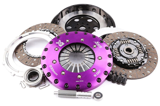 Xtreme Performance - 230mm Sprung hub Organic Twin Plate Clutch Kit Incl Flywheel 1000Nm