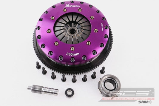 Xtreme Performance - 230mm Organic Twin Plate Clutch Kit Incl Flywheel 1200Nm