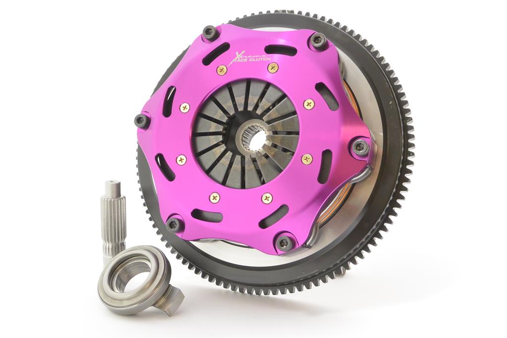 Xtreme Performance - 184mm Rigid Ceramic Twin Plate Clutch Kit Incl Flywheel 1220Nm