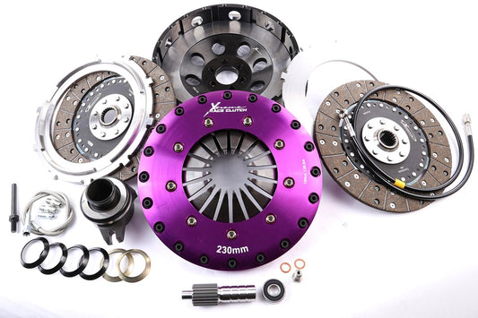 Xtreme Performance - 230mm Organic Twin Plate Clutch Kit Incl Flywheel & CSC 1200Nm