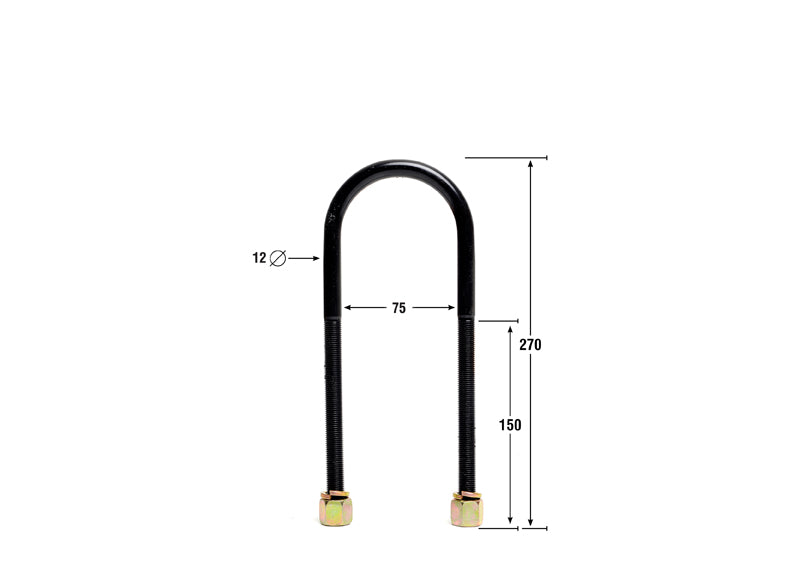 KUB104 - Leaf Spring U Bolt - Kit