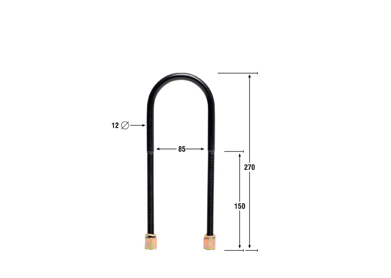 KUB106 - Leaf Spring U Bolt - Kit