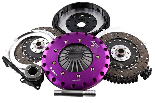 Xtreme Performance - 230mm Organic Twin Plate Clutch Kit Incl Flywheel & CSC 1200Nm (8 bolts)