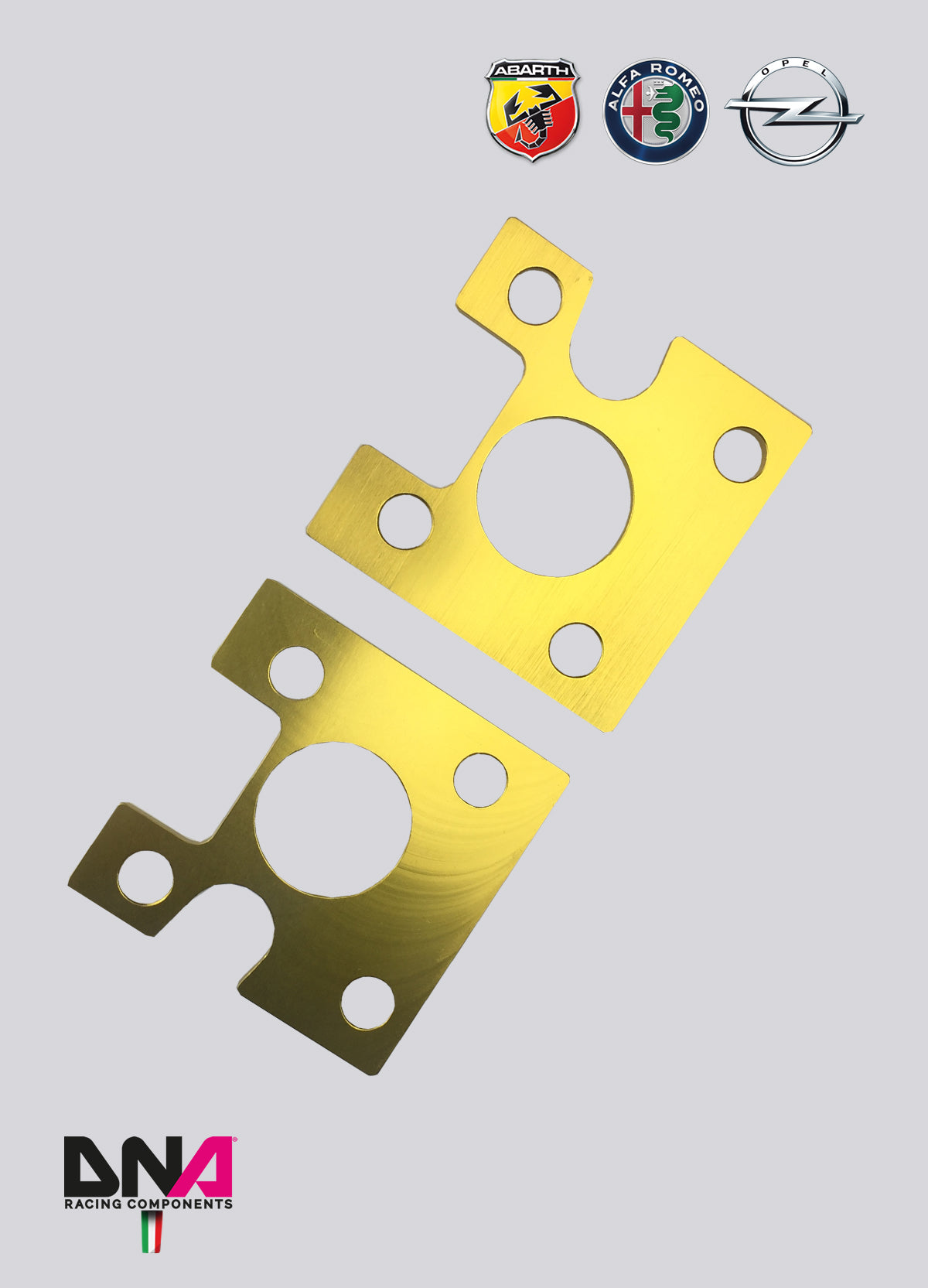 PC0080 Kit piastre camber posteriori DNA Racing FIAT Grande Punto, Alfa Romeo Mito, Opel Corsa D/E, Opel Adam