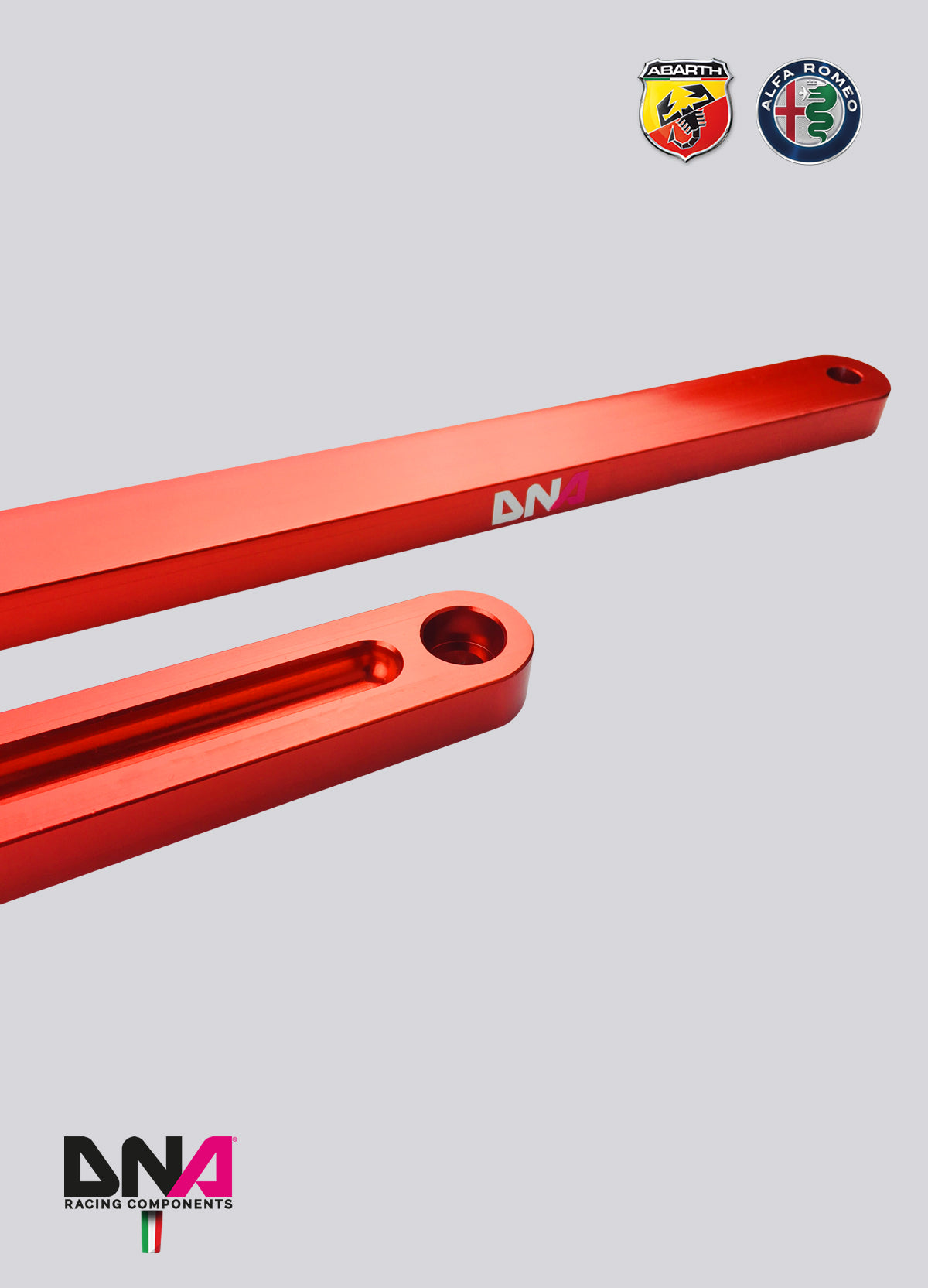 PC0101 Kit barra slitta doppia anteriore DNA Racing FIAT Grande Punto, Alfa Romeo Mito, Opel Adam