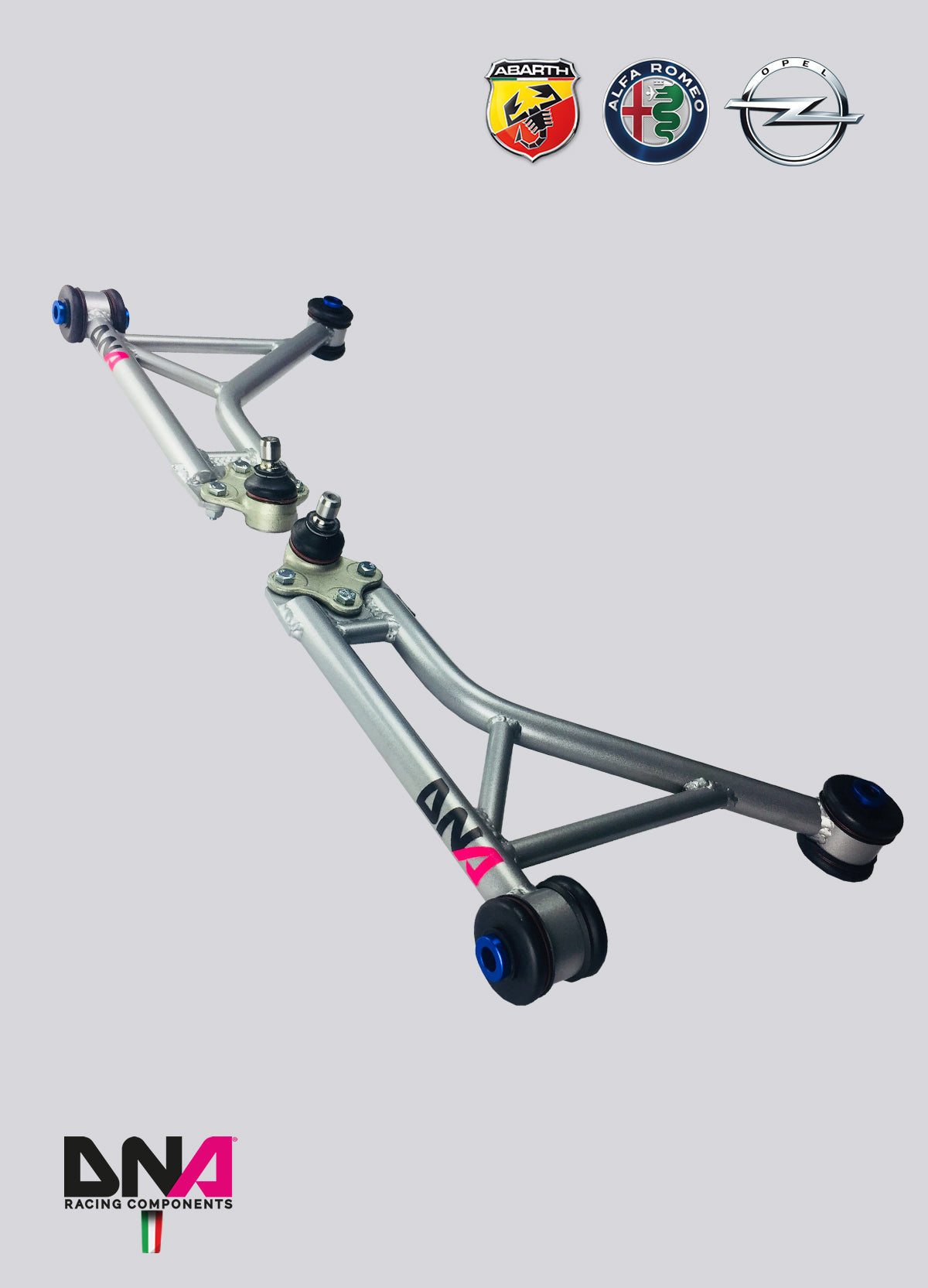 PC0135 Kit trapezi anteriori DNA Racing FIAT Grande Punto, Alfa Romeo Mito, Opel Corsa D/E, Opel Adam