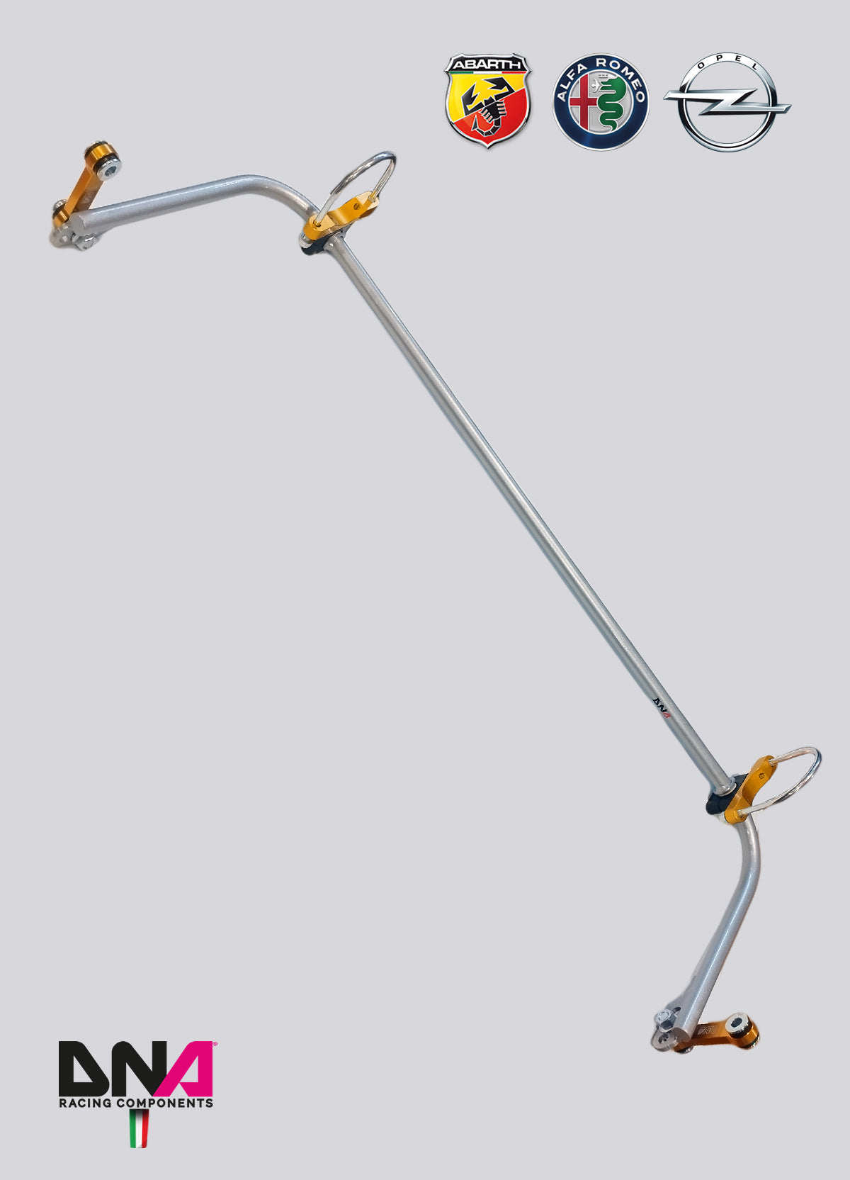 PC0167 Kit barra antirollio posteriore regolabile DNA Racing FIAT Grande Punto, Alfa Romeo Mito, Opel Corsa D/E, Opel Adam