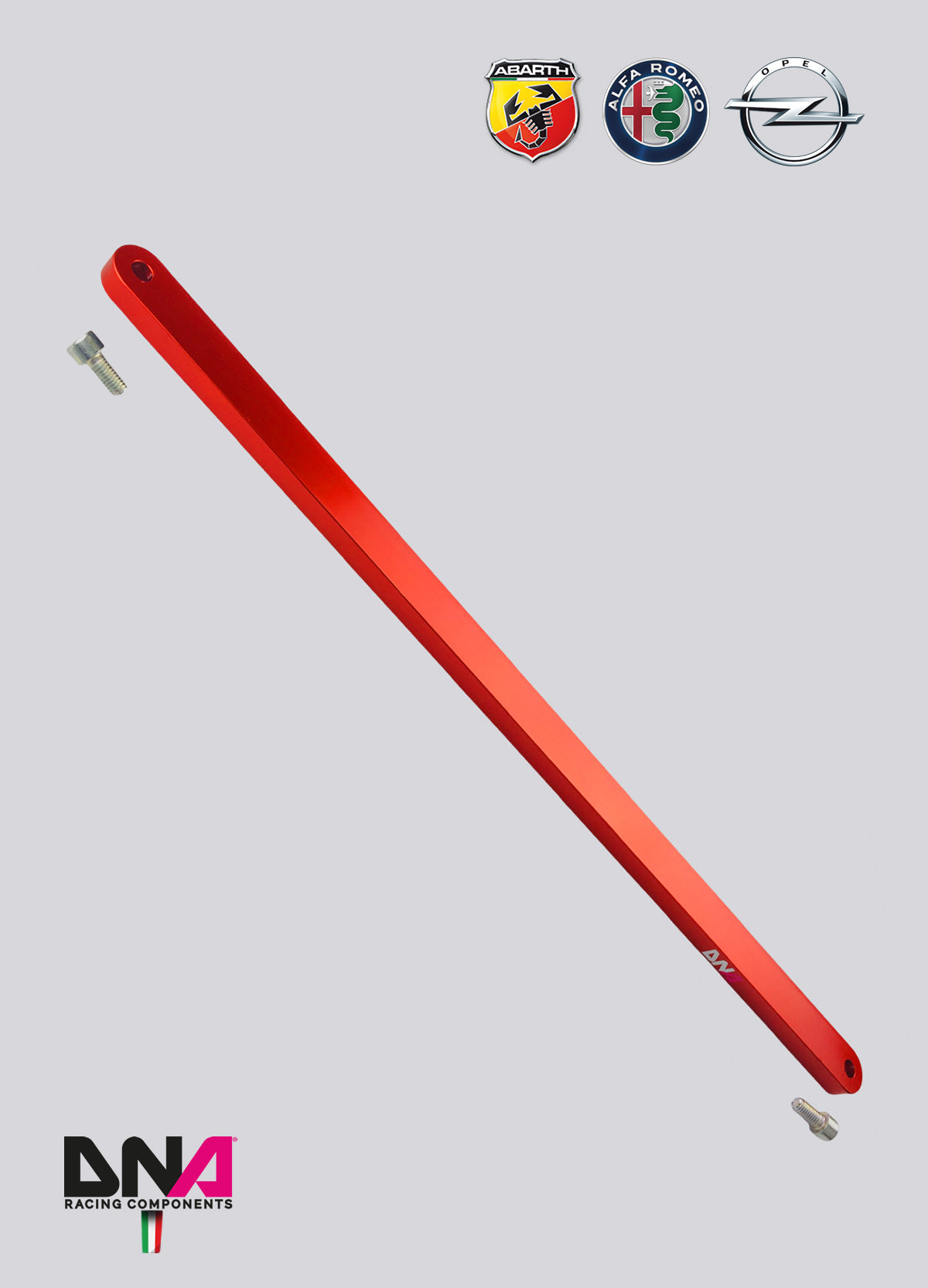 PC0171 Kit barra slitta singola anteriore DNA Racing FIAT Grande Punto, Alfa Romeo Mito, Opel Corsa D/E, Opel Adam