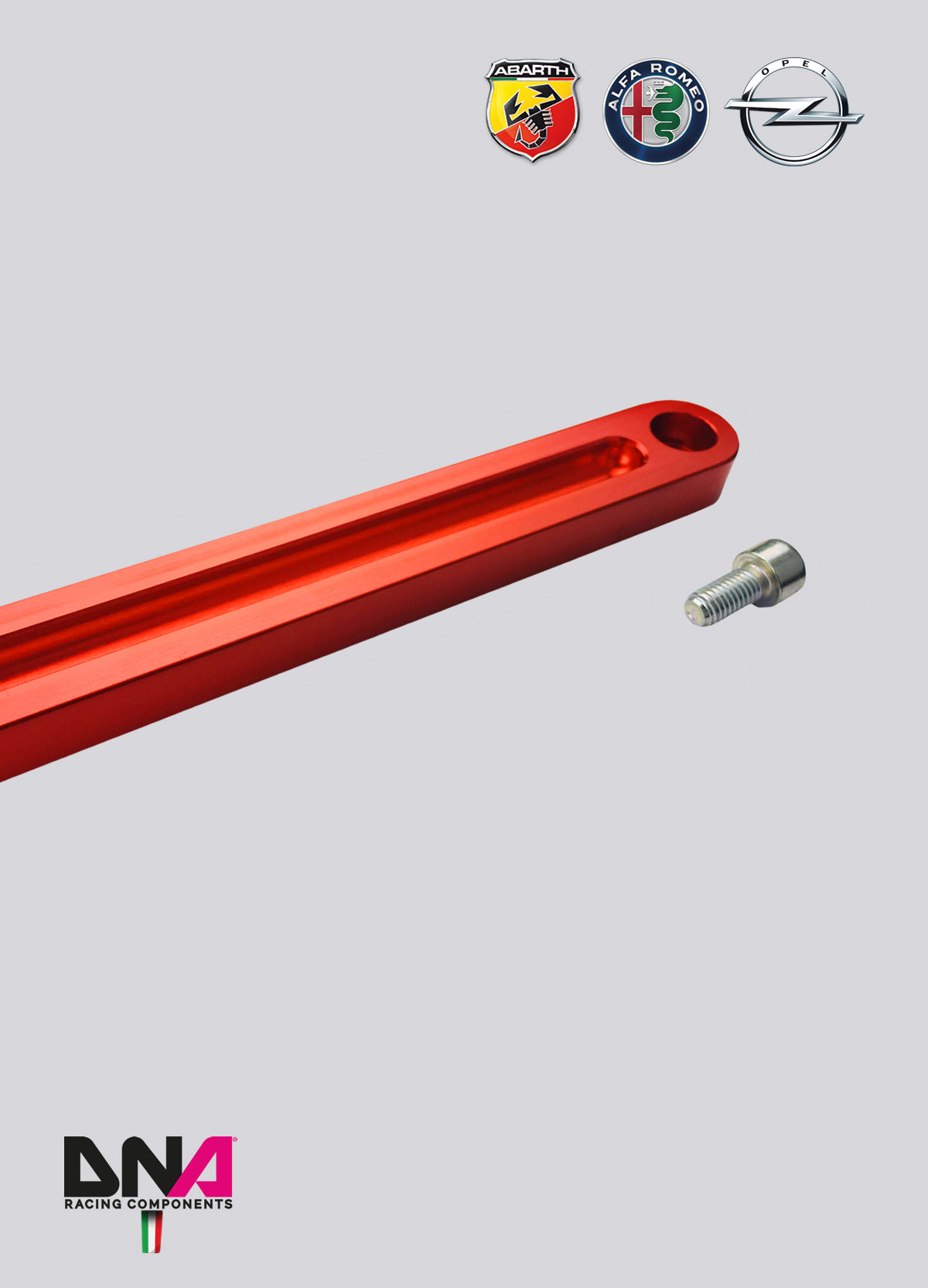 PC0171 Kit barra slitta singola anteriore DNA Racing FIAT Grande Punto, Alfa Romeo Mito, Opel Corsa D/E, Opel Adam