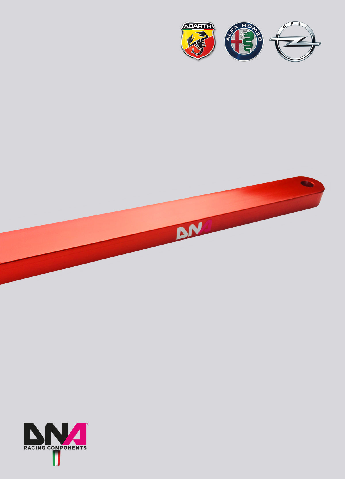 PC0171 Kit barra slitta singola anteriore DNA Racing FIAT Grande Punto, Alfa Romeo Mito, Opel Corsa D/E, Opel Adam