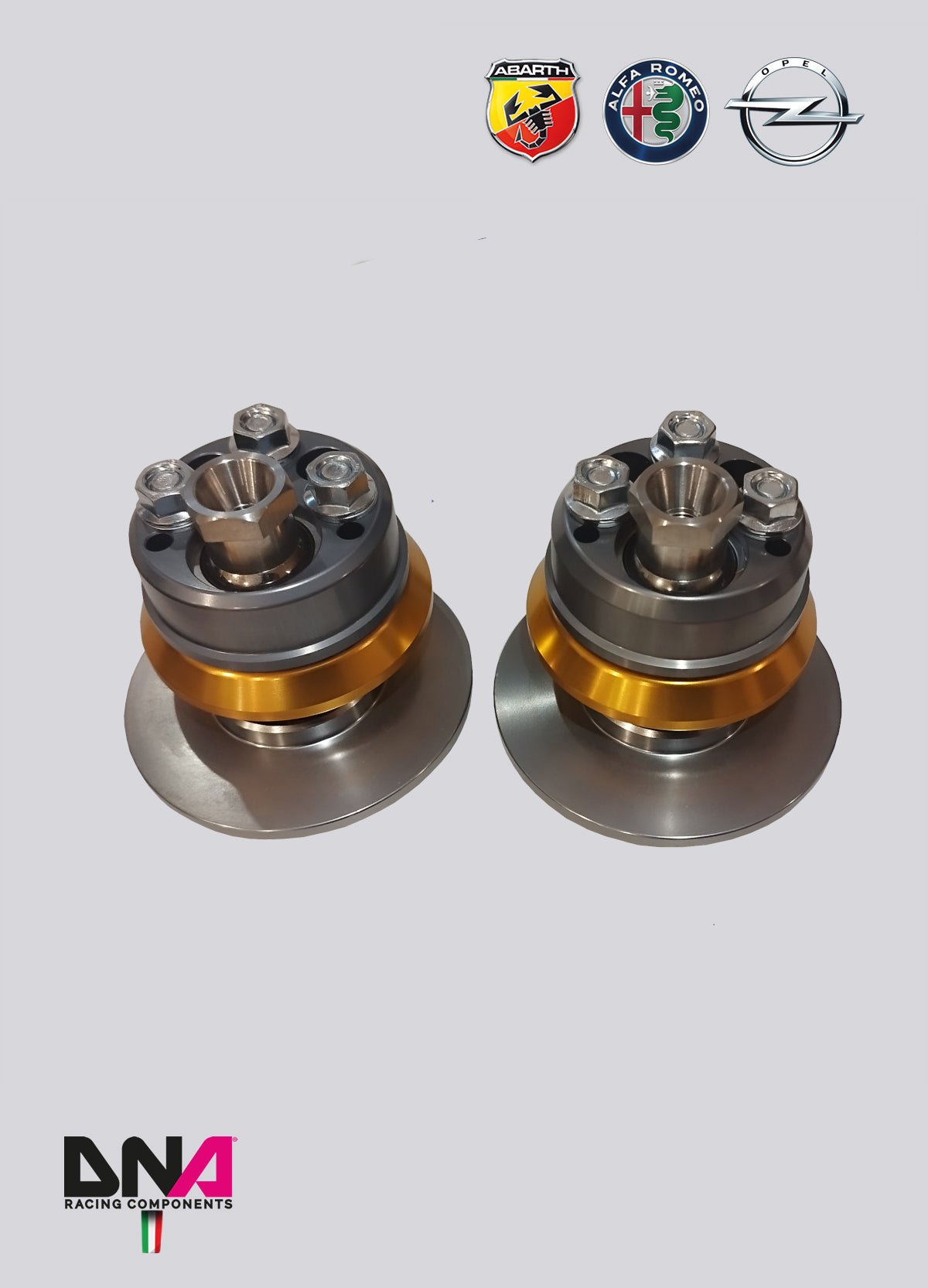 PC0286 Kit top mount regolabile DNA Racing FIAT Grande Punto, Alfa Romeo Mito, Opel Corsa D/E, Opel Adam, Fiat 500 Abarth US version