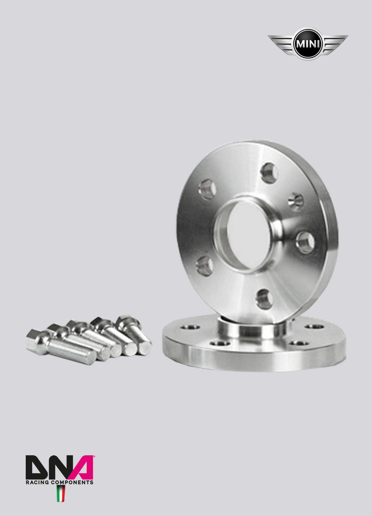 PC0338 Coppia distanziali con viti DNA Racing Mini Cooper R50 R52 R53 +16mm